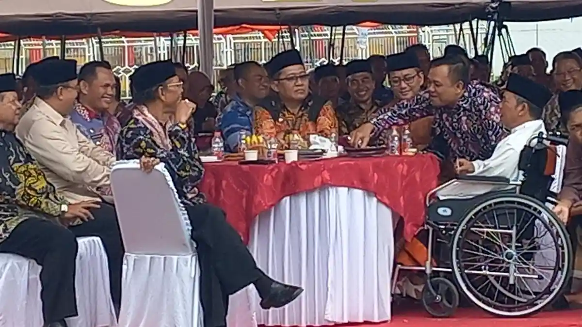 Pertama Kali Dilakukan, Pemkab dan Pemkot Tasikmalaya Halal Bihalal di Lapang Dadaha