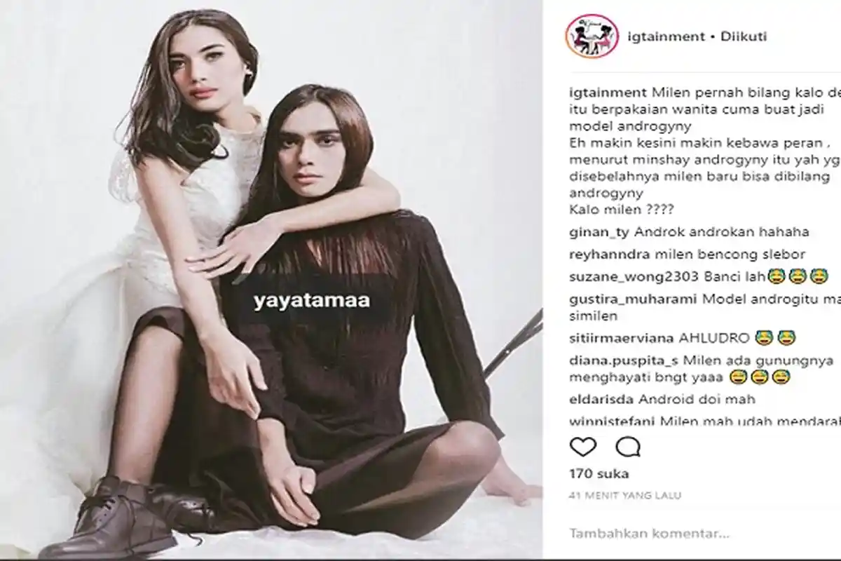 Millen Cyrus Jadi Model Androgini, Pakai Gaun Putih dan Rambut Terurai
