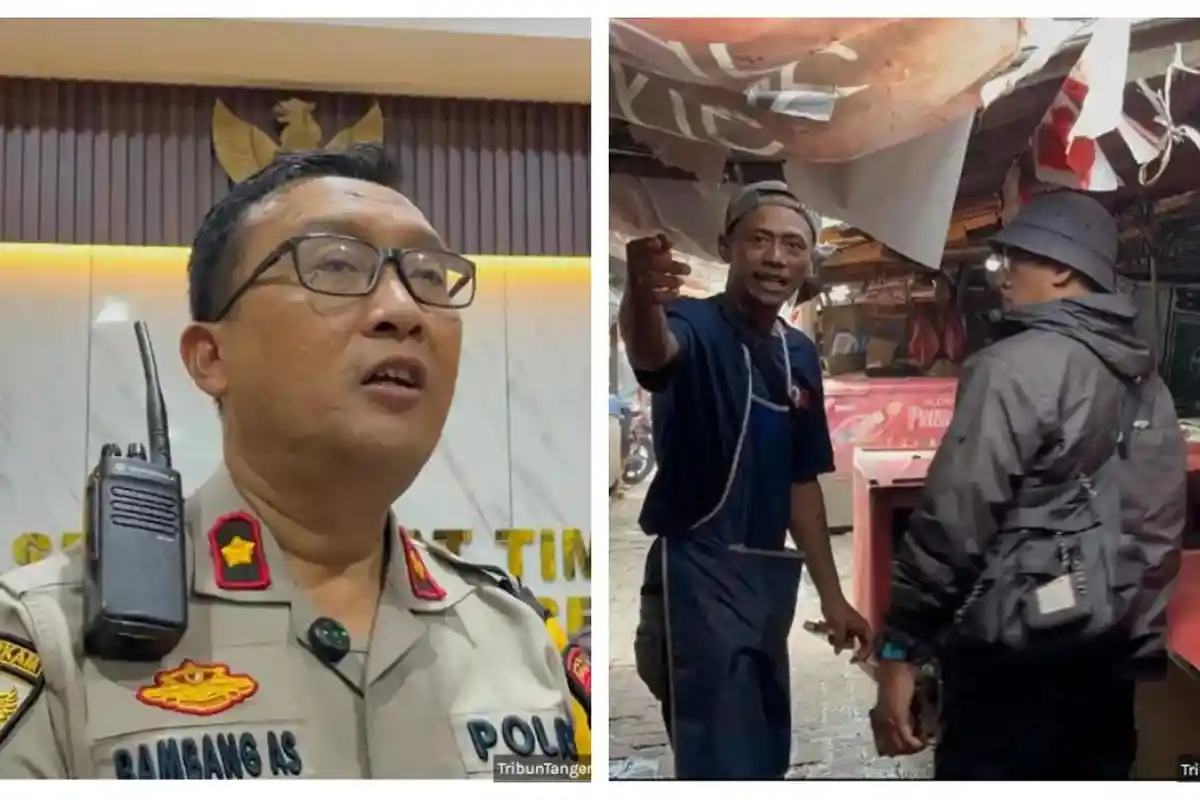 Permintaan Ditolak, Duduk Perkara Preman Coba Bacok Penjual Ayam di Pasar Jombang Ciputat Tangsel