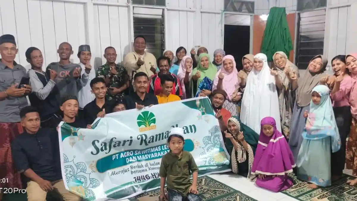 Safari Ramadhan PT Agro SawitMas Lestari, di Desa Mangkupadi, Bukber hingga Serahkan Bantuan