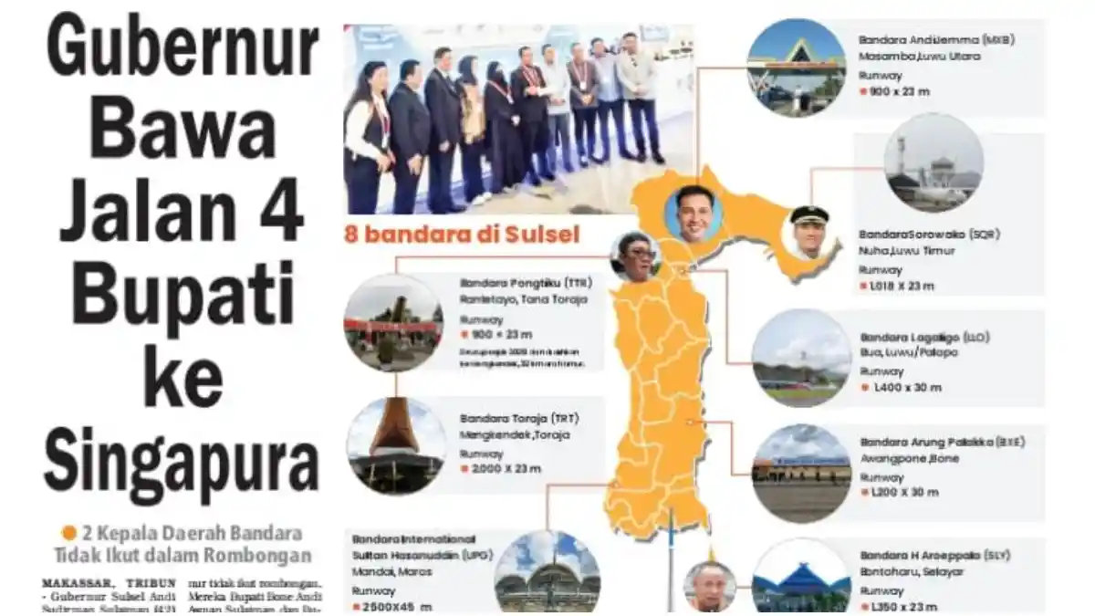 Gubernur Bawa Jalan 4 Bupati ke Singapura