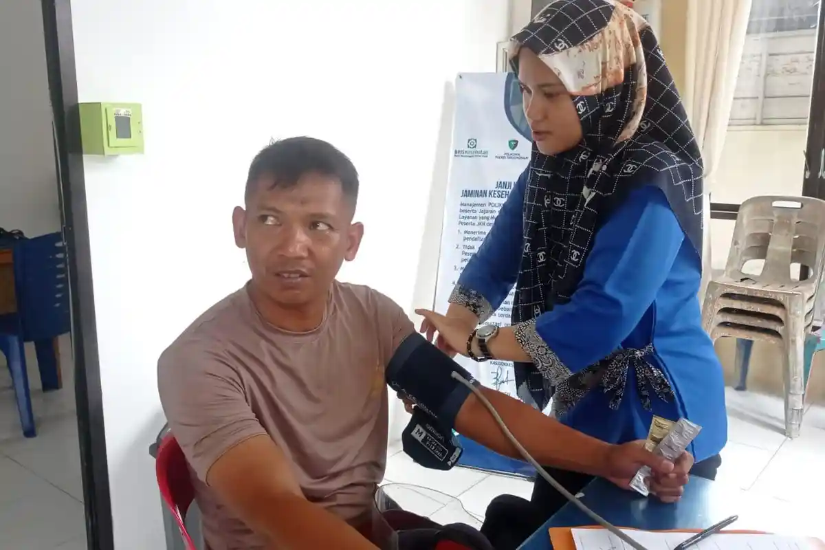 Jelang Hut Bhayangkara ke-77, Sie Dokkes Polres Tanjung Balai Bakti Kesehatan