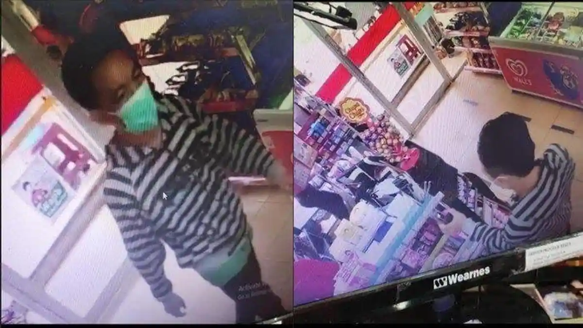 Seorang Pria Curi 5 Lipstik di Minimarket, Aksinya Terekam CCTV dan Viral
