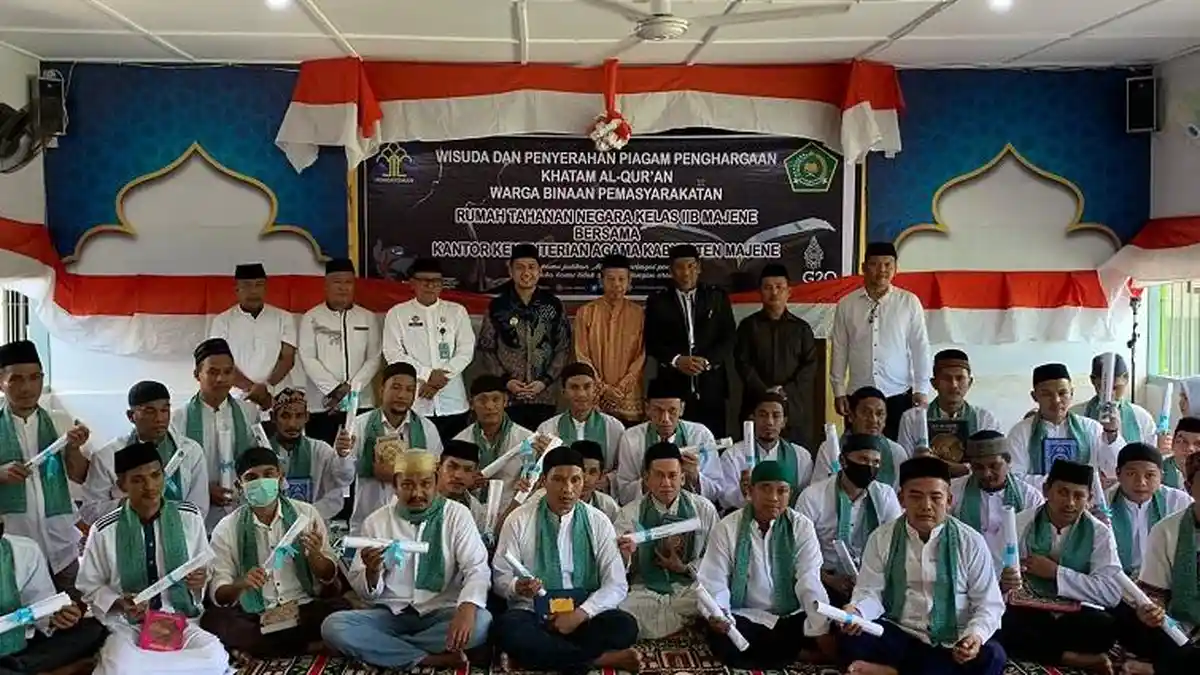 36 Tahanan Rutan Majene Wisuda Usai Khatam Quran
