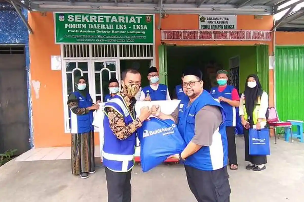 CSR PT Bukit Asam Tbk-Pelabuhan Tarahan Gelar Giat Peduli dan Berbagi di Bulan Ramadhan
