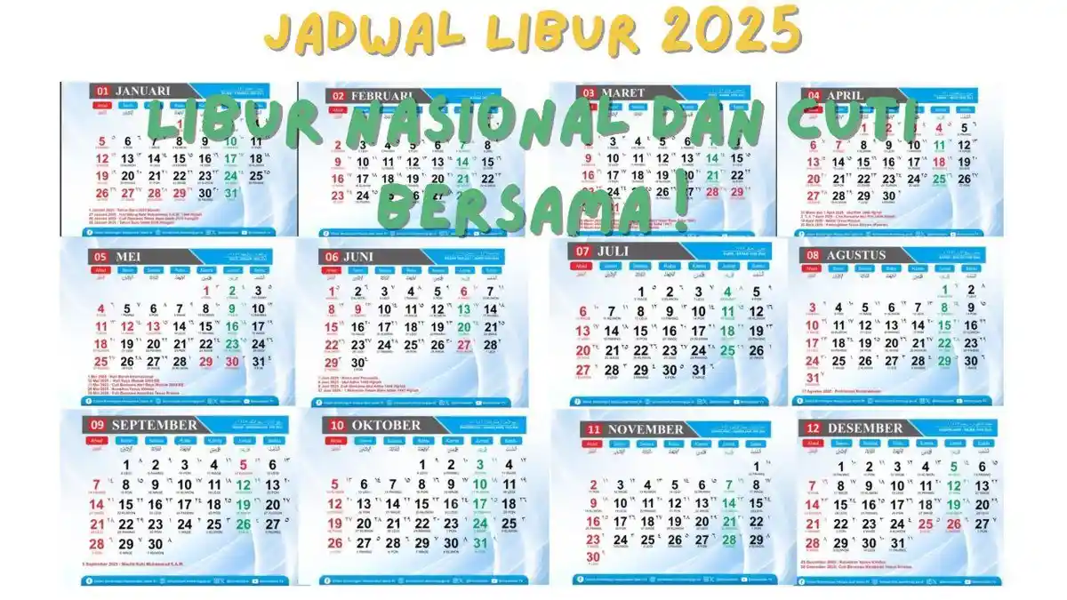 Kalender 2025: Kapan Libur Panjang Selanjutnya Setelah Jumat-Minggu 27-39 Juni? Cek Jadwalnya
