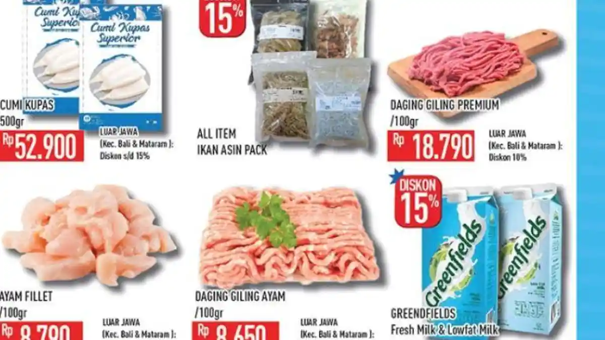 KATALOG Promo Hypermart Hari Ini 17 Oktober 2023: Cumi Kupas Rp52.900 Greenfields Disc 15 Persen