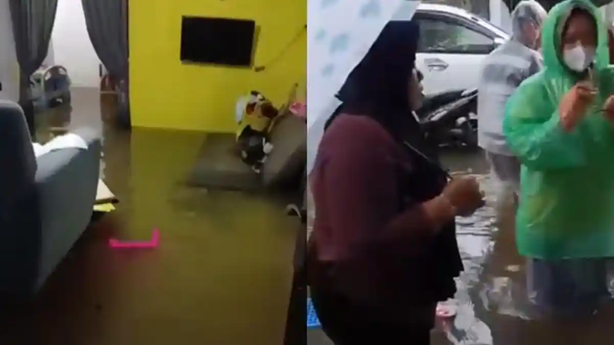 Banjir Rendam Perumahan Warga Penajam, Ketinggian Air Mencapai Betis Orang Dewasa