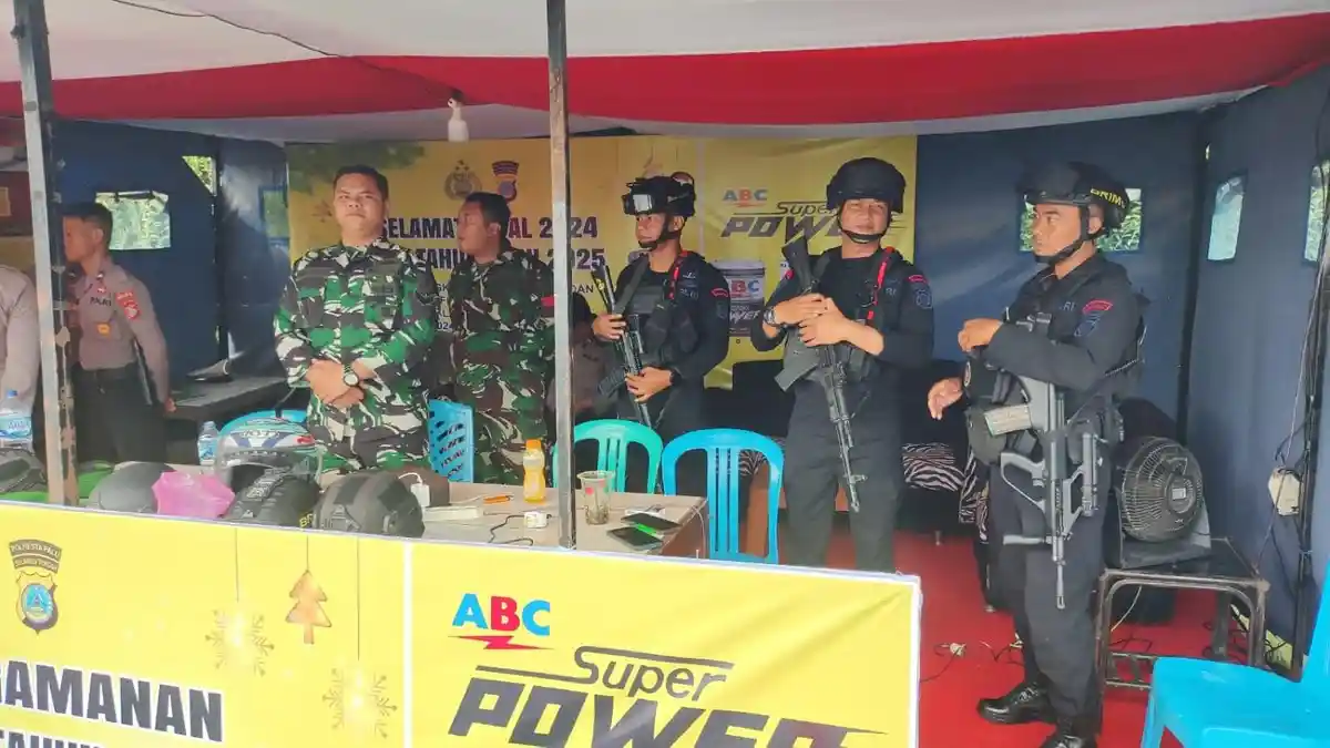 Brimob Polda Sulteng Gencarkan Patroli Keamanan Jelang Nataru