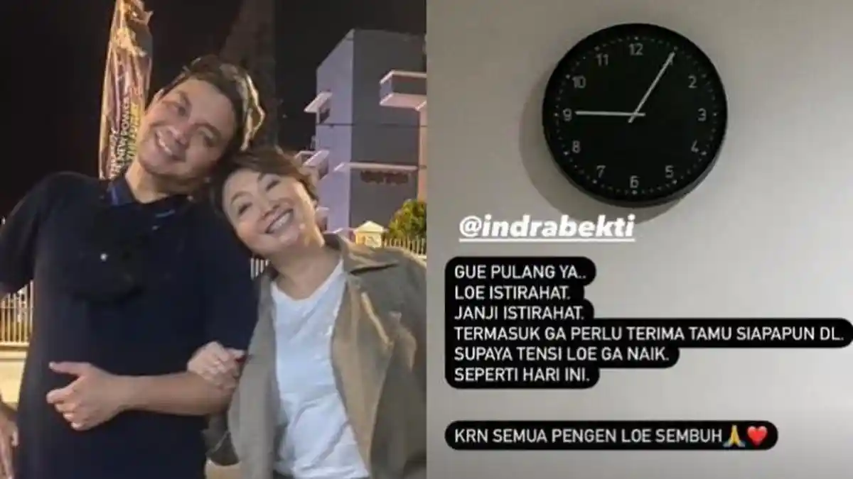 Tekanan Darah Indra Bekti Naik, Indy Barends Ingatkan Istirahat hingga Larang untuk Terima Tamu