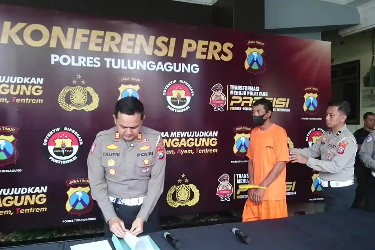 Polisi Tetapkan Tersangka Sopir Bus Harapan Jaya Tewaskan Warga Kaliwungu Tulungagung