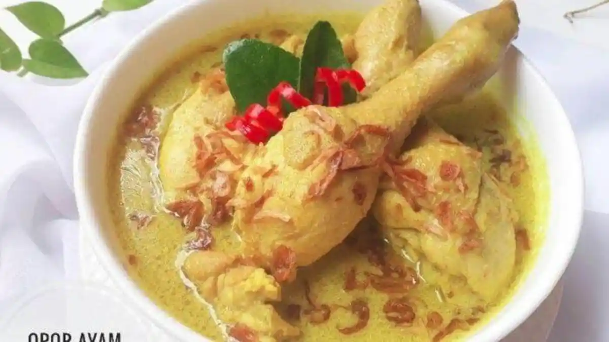 Cara Membuat Opor Ayam Santan Kuning, Hidangan khas Lebaran