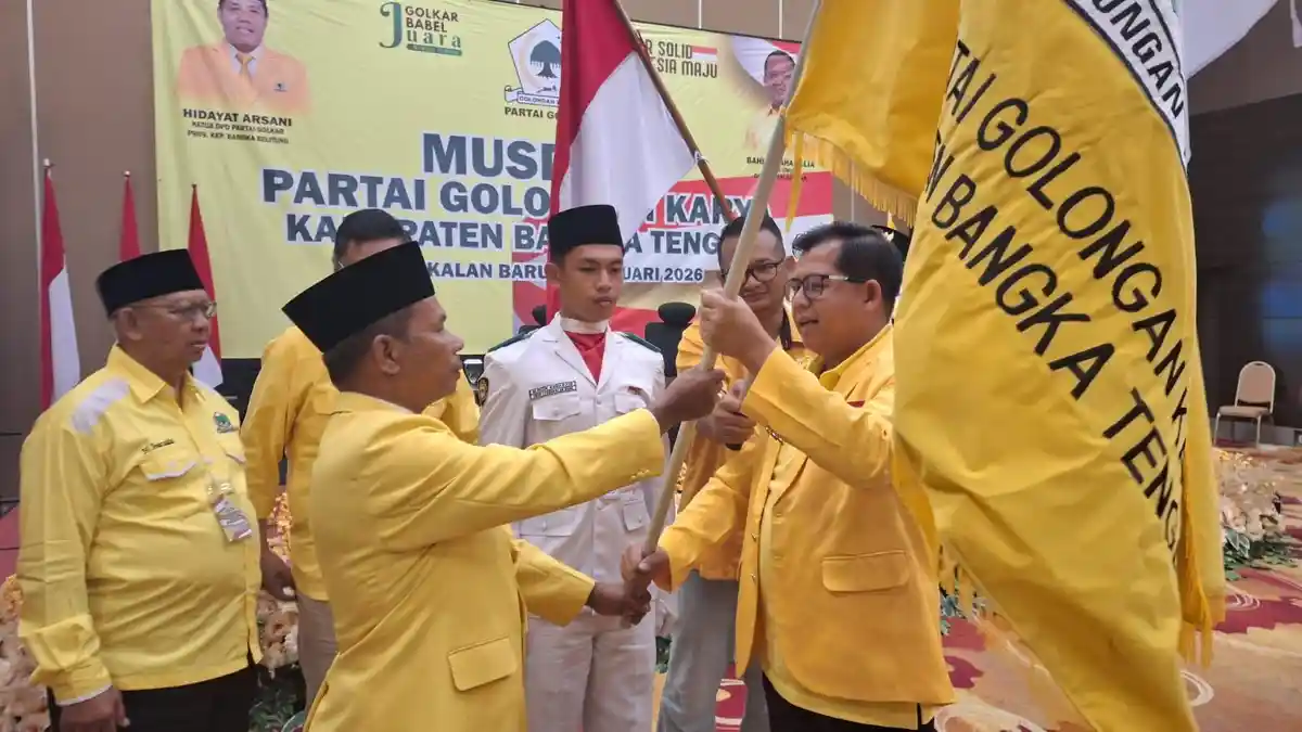 Batianus Terpilih Aklamasi, Pimpin DPD II Partai Golkar Bangka Tengah Periode 2026-2031