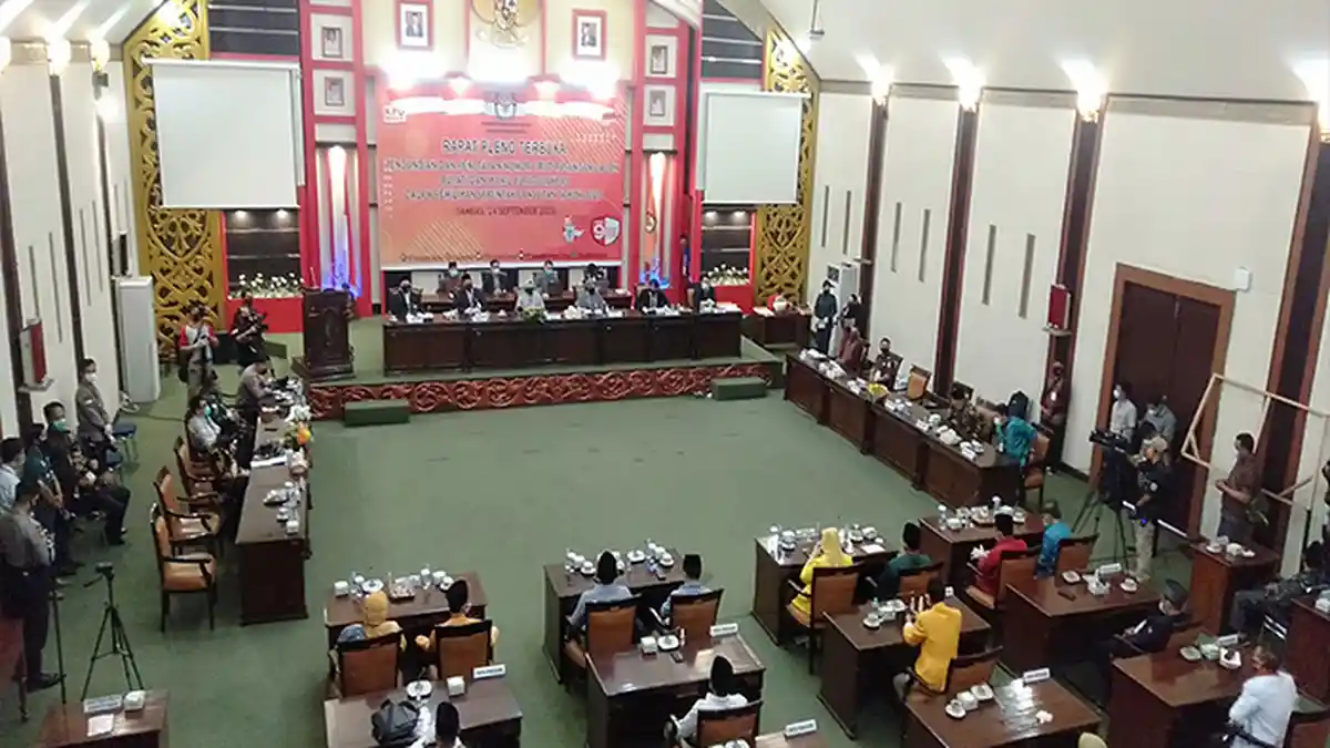 KPU Sambas Gelar Penetapan Nomor Urut Pasangan Calon