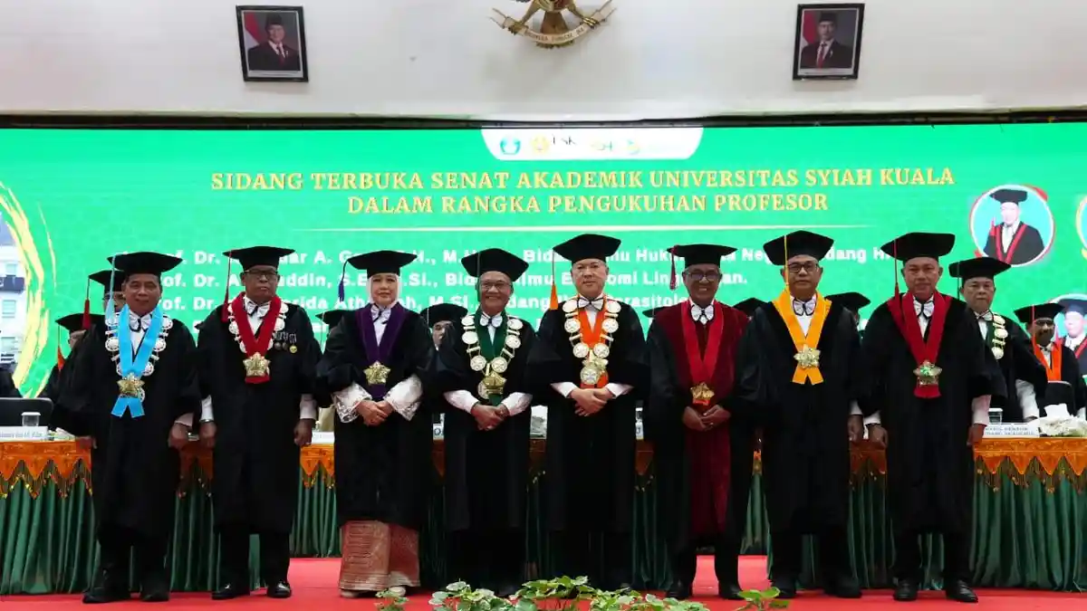 USK Kembali Kukuhkan 5 Profesor Baru, Ahli Hukum hingga Parasitologi