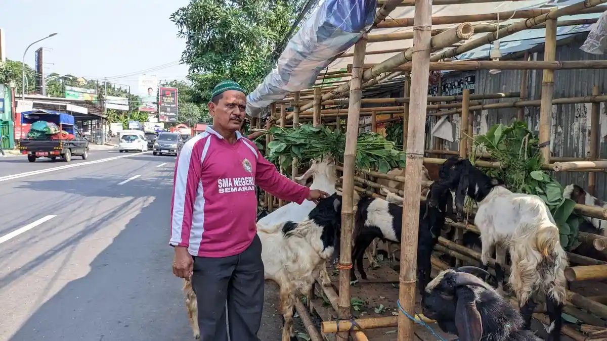 Kondisi Terkini Pasar Kambing Semarang yang Melegenda, Patung Masih Berdiri Tapi Situasi Beda