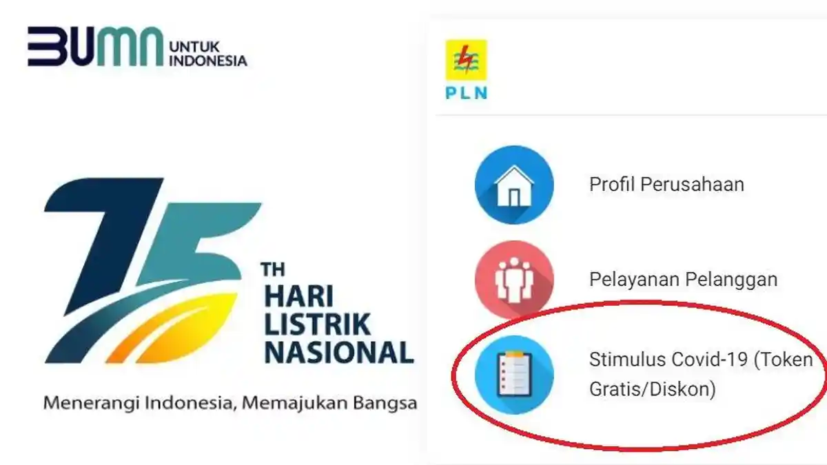 Login www.pln.co.id untuk Dapat Token Listrik Gratis PLN November 2020, Pilih Stimulus Covid-19