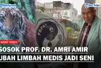 SOSOK Prof. Dr. Amri Amir Mengubah Limbah Medis Menjadi Karya Seni, Meski Sudah Berusia 83 Tahun