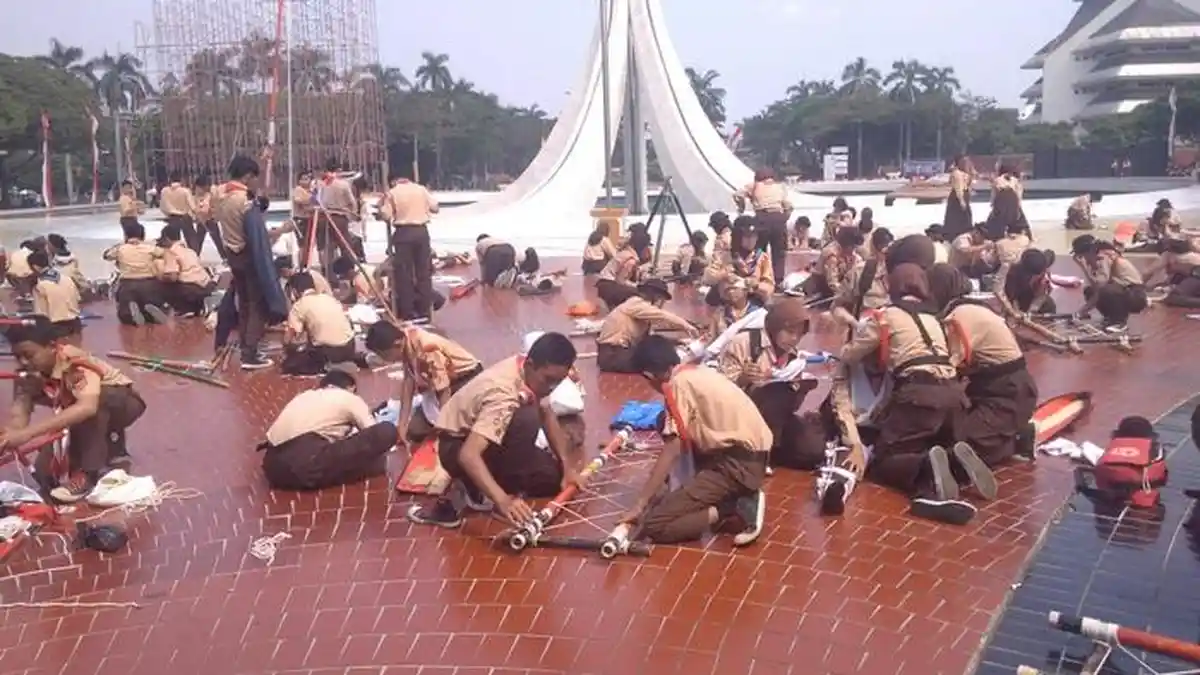 Rayakan HUT Pramuka, Ratusan Peserta Jelajah Museun hingga Gelar Karnaval Pramuka