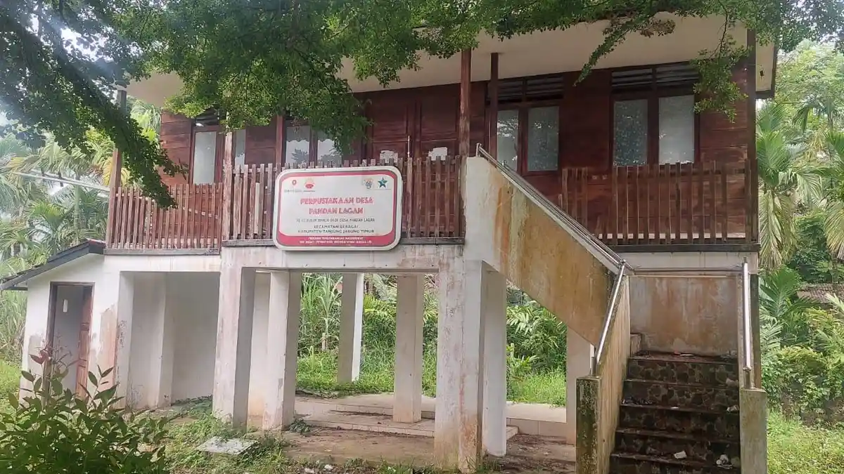 PetroChina Bantu Pembangunan Perpustakaan Desa di Pandan Lagan Tanjabtim