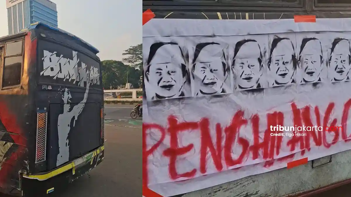 Bus Mahasiswa UI Terparkir di DPR RI, Ada Gambar 'Bongkar' Iwan Fals hingga Sindir Prabowo