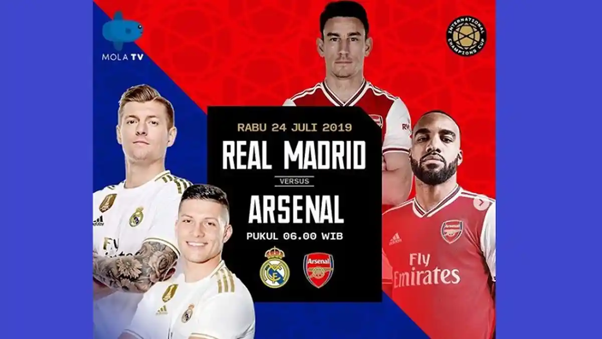 Update Pertandingan Babak Pertama ICC 2019 Real Madrid Vs Arsenal 0-2, Wasit Keluarkan 2 Kartu Merah