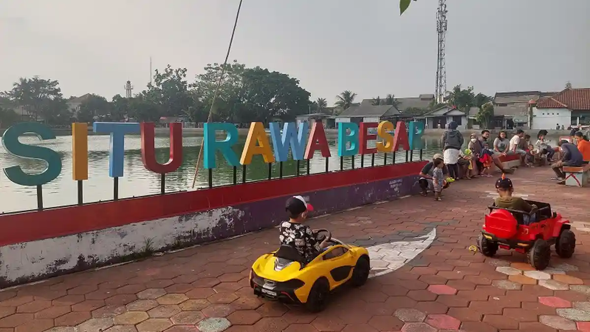 Situ Rawa Besar Pancoran Mas Depok Jadi Tempat Rekreasi Warga Saat Liburan