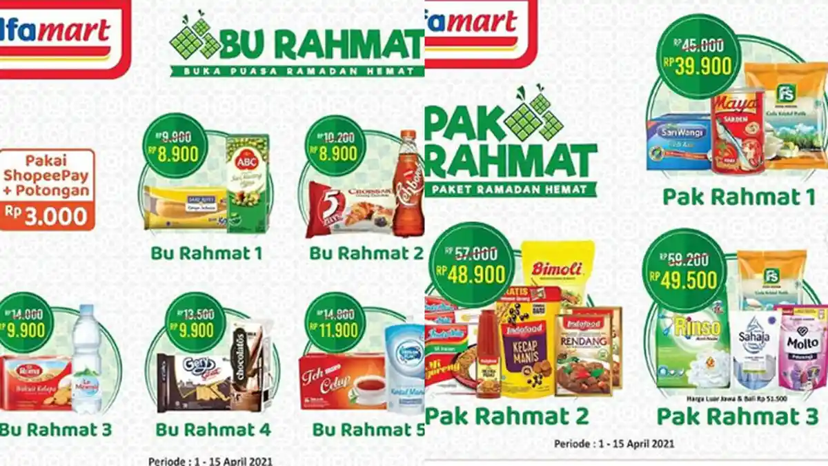 Katalog Promo Alfamart, ada Pak Rahmat Berisi Minyak, Mie Instan dan Sebagainya Harga Lebih Hemat