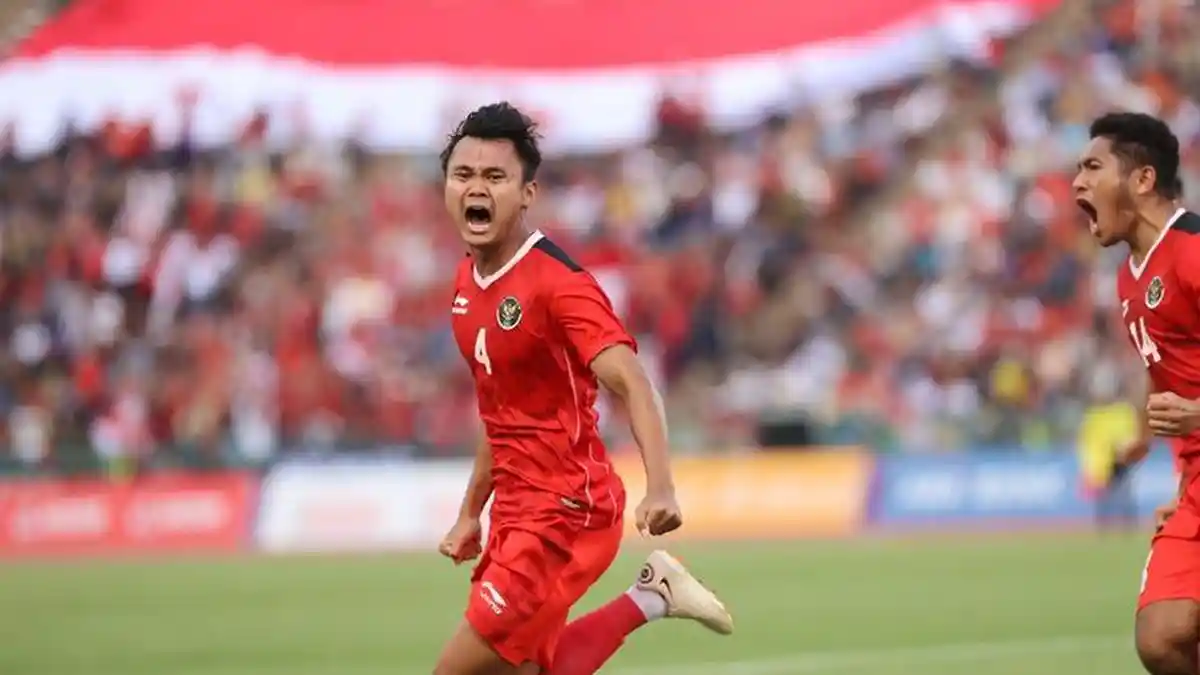 GOOOL! Komang Teguh Bawa Timnas U-23 Indonesia Unggul 1-0 atas Australia di Babak Pertama