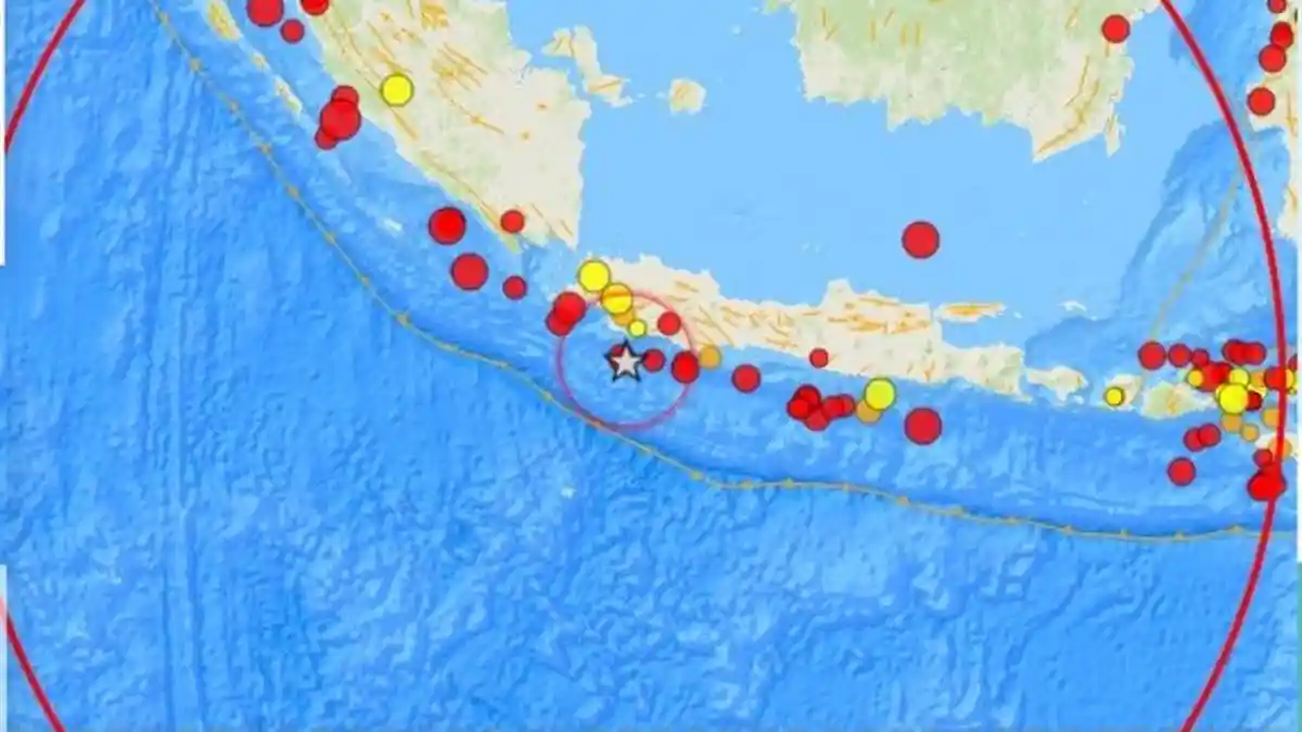 Gempa Bumi Terkini dengan SR 3,5 Menguncang Wilayah Pulau Jawa, Indonesia BMKG: Kedalaman 20Km