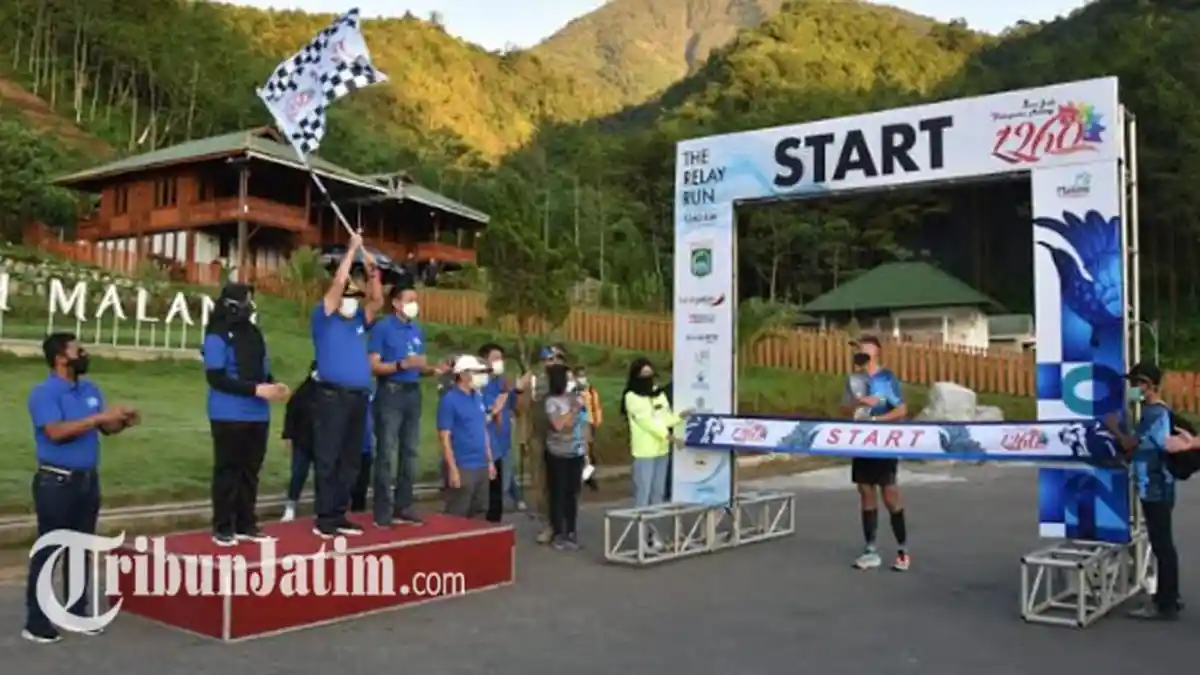Start di Wisata Lembah Indah Malang, The Relay Run 1260 Kilometer Resmi Digelar