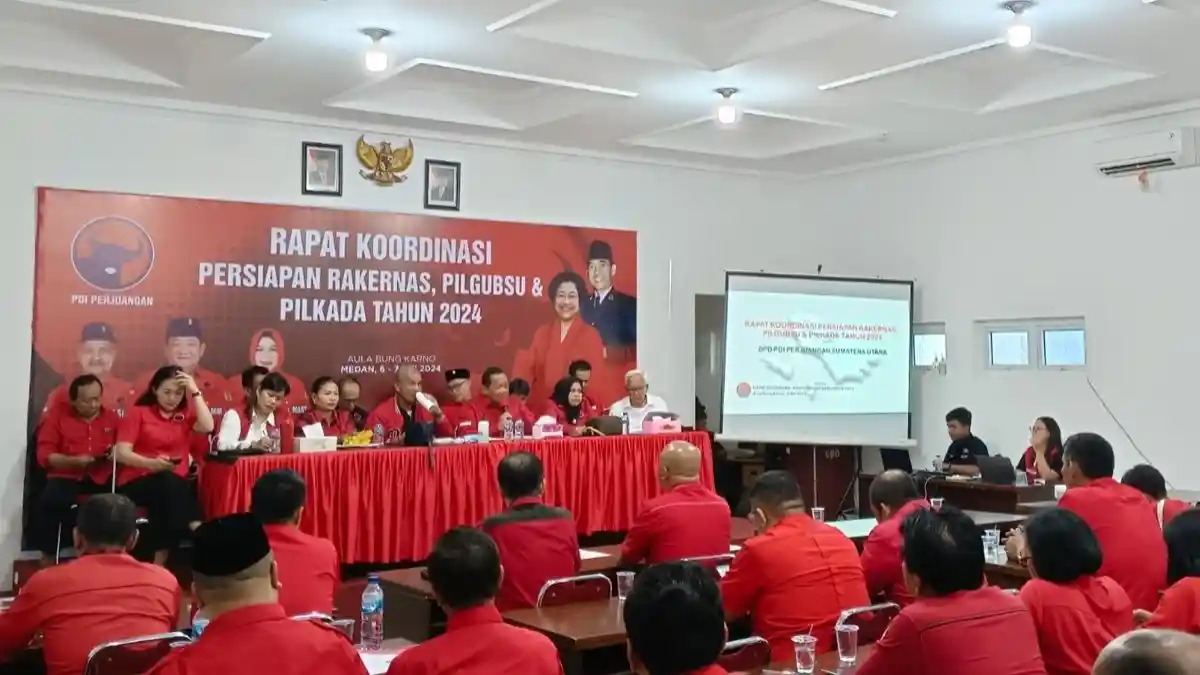 Foto Jokowi Tidak Ada di Ruang Rapat, PDI Perjuangan Sumut: Sama Sekali Tidak Sengaja