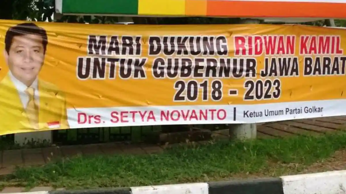 Marak Spanduk Dukungan dari Setya Novanto, Ini Respon Ridwan Kamil