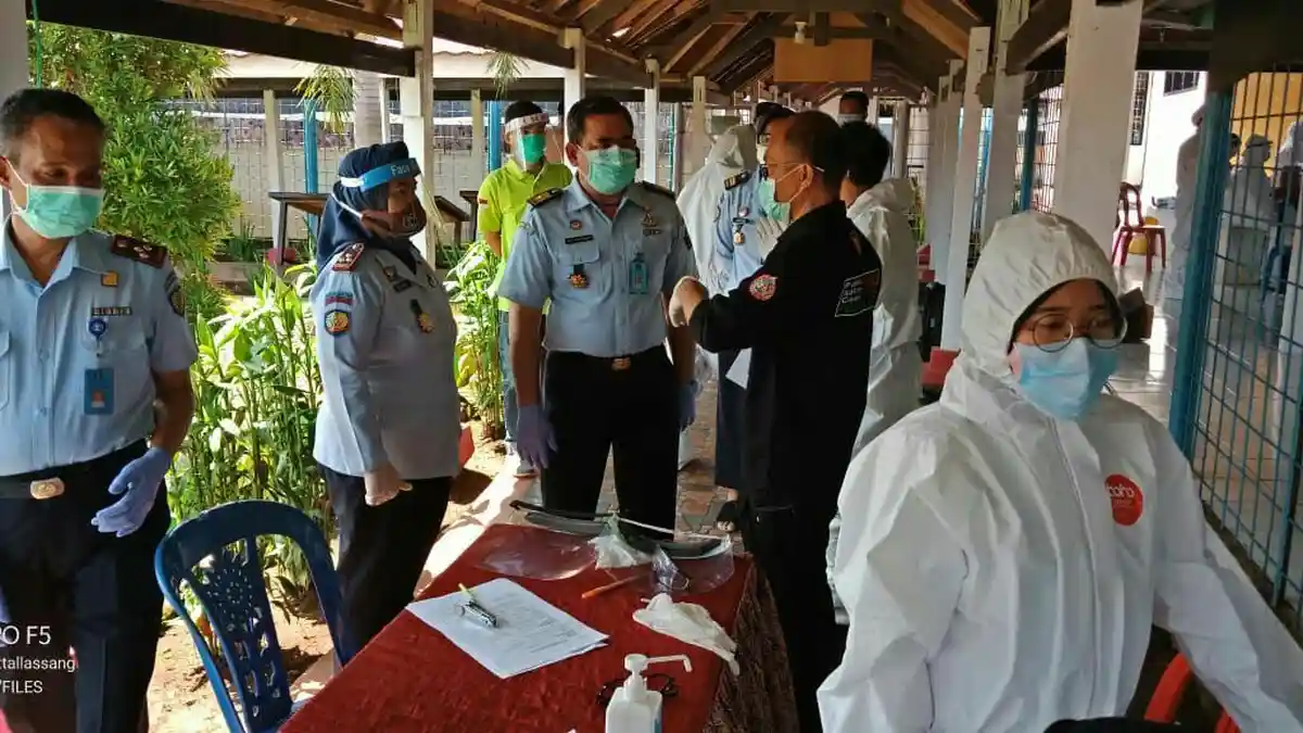 48 Narapidana LPP Sungguminasa Masih Positif Covid-19, 66 Sembuh