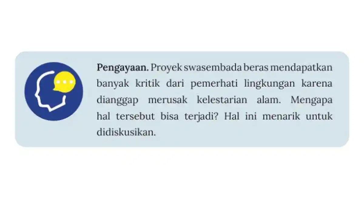 Kunci Jawaban IPS Kelas 9 SMP Halaman 147 Kurikulum Merdeka, Proyek Swasembada Beras