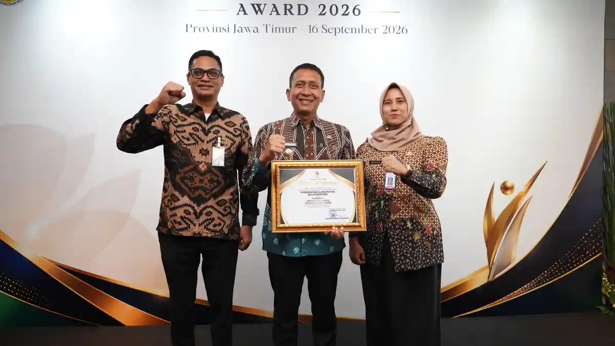 Pemkab Bojonegoro Raih Juara 2 Jamsostek Award 2026 Jatim, Lindungi 58 Ribu Pekerja