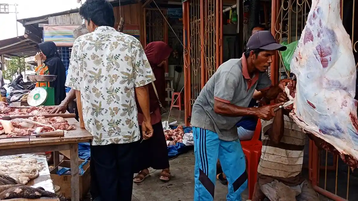 Harga Daging Meugang di Meulaboh Rp 150 Hingga Rp 180 Ribu Per Kilogram