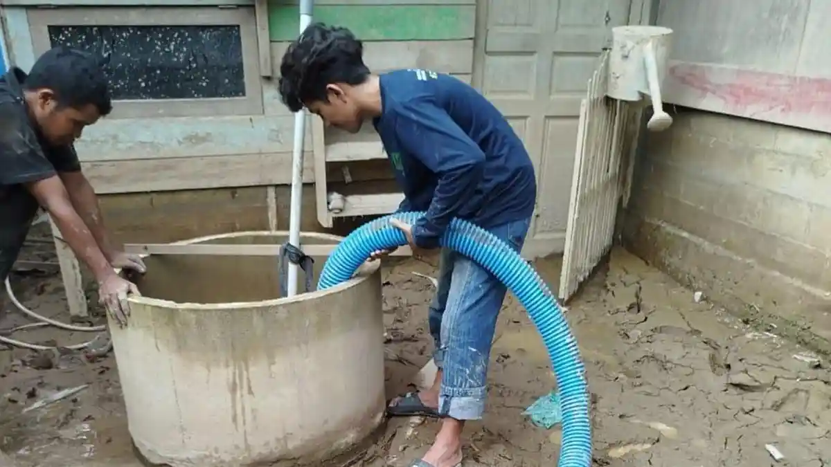 USK Pulihkan 91 Sumur Korban Banjir dan Longsor di Pidie Jaya dan Bireuen