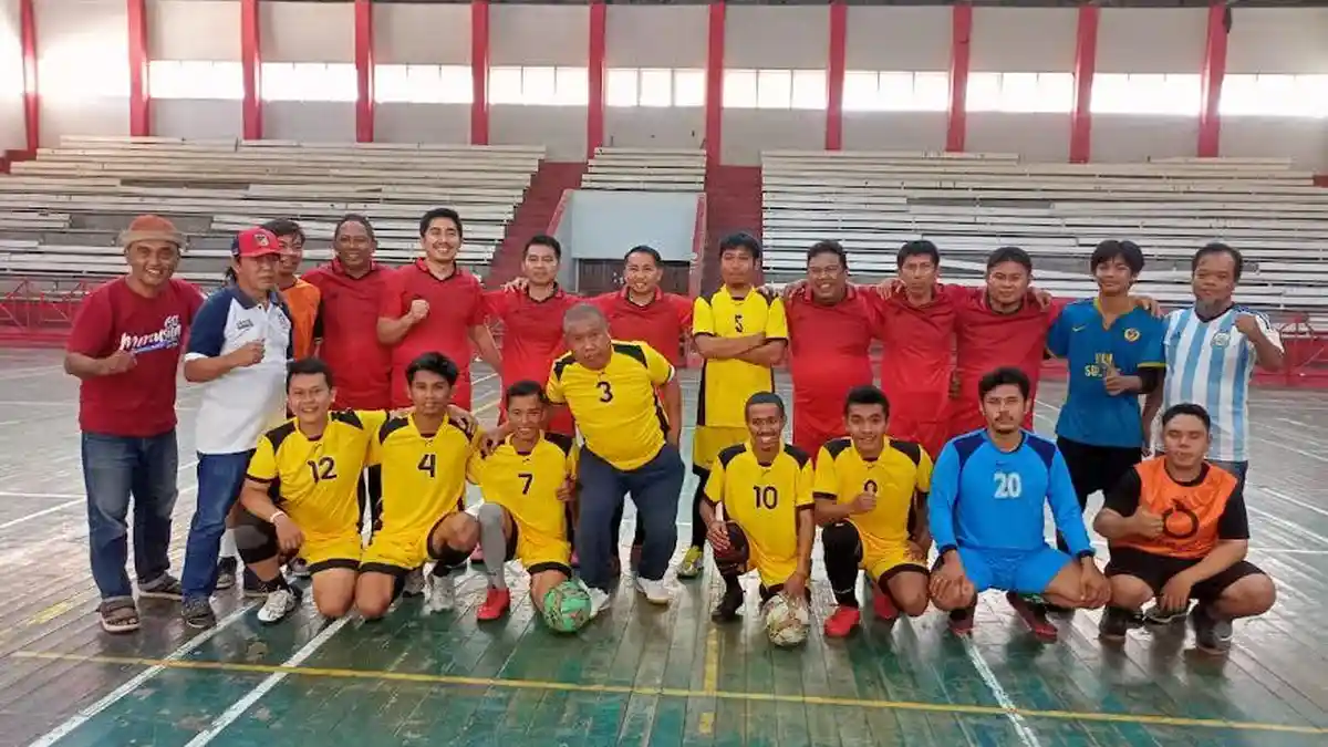 Skuad Futsal PWI Sulteng Perkuat Kekompakan Tim Jelang Porwanas 2022