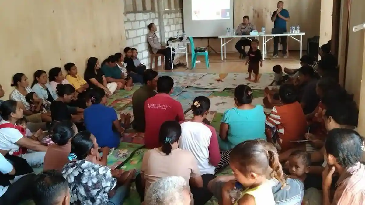 Kapolsek Lobalain Beri Sosialisasi UU Perlindungan Anak di PPA Haleluya Kapolsek Lobalain