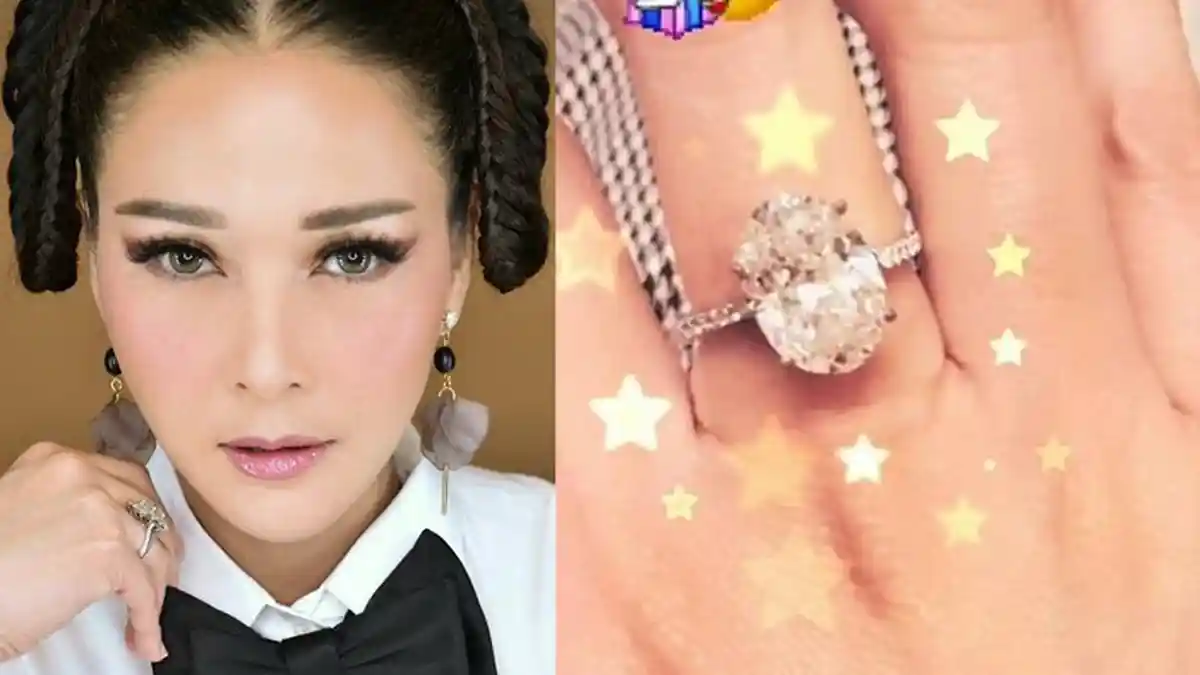 Maia Estianty Pamer Cincin Berlian dengan Emoticon Love, Netizen: Awas Ada yang Panas!