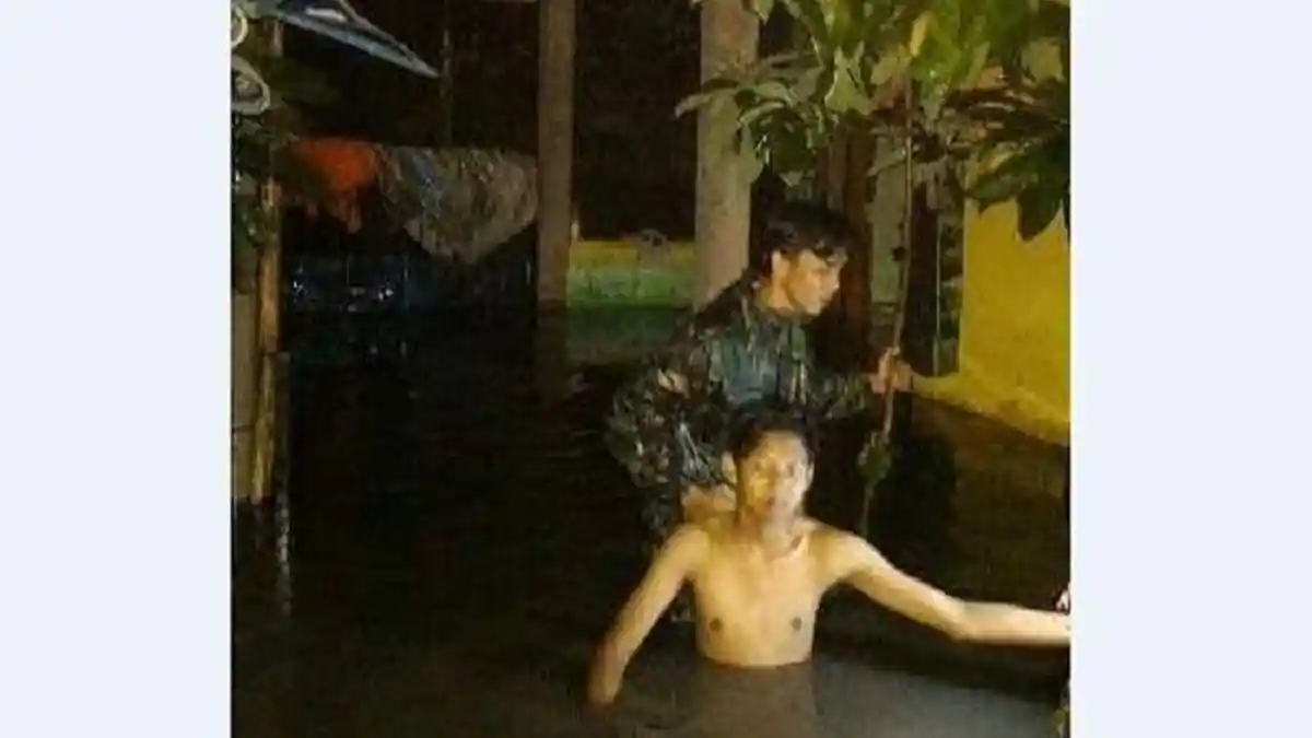 Banjir di Solo, Wilayah Purwogondo Air Setinggi Dada Orang Dewasa