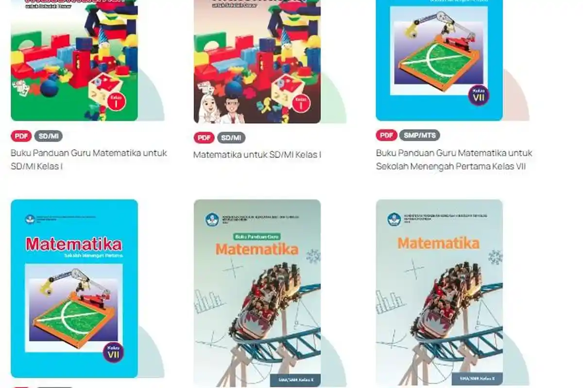 LINK Download Buku Matematika Kurikulum Merdeka untuk SD, SMP, dan SMA, Gratis dalam Bentuk PDF