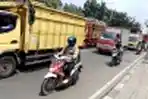 Suasana Jalan di Ibu Kota Ramai