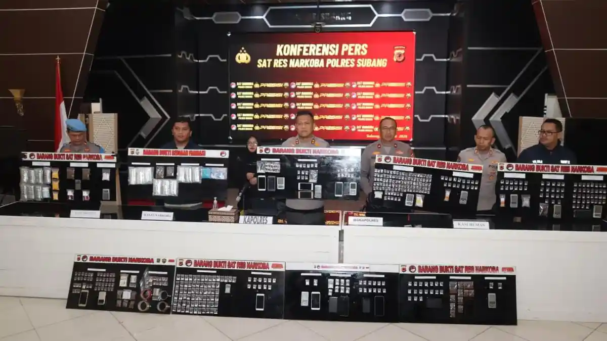 Modus COD Hingga Sistem Tempel, 33 Pengedar Narkotika di Subang Terancam sampai 20 Tahun Penjara