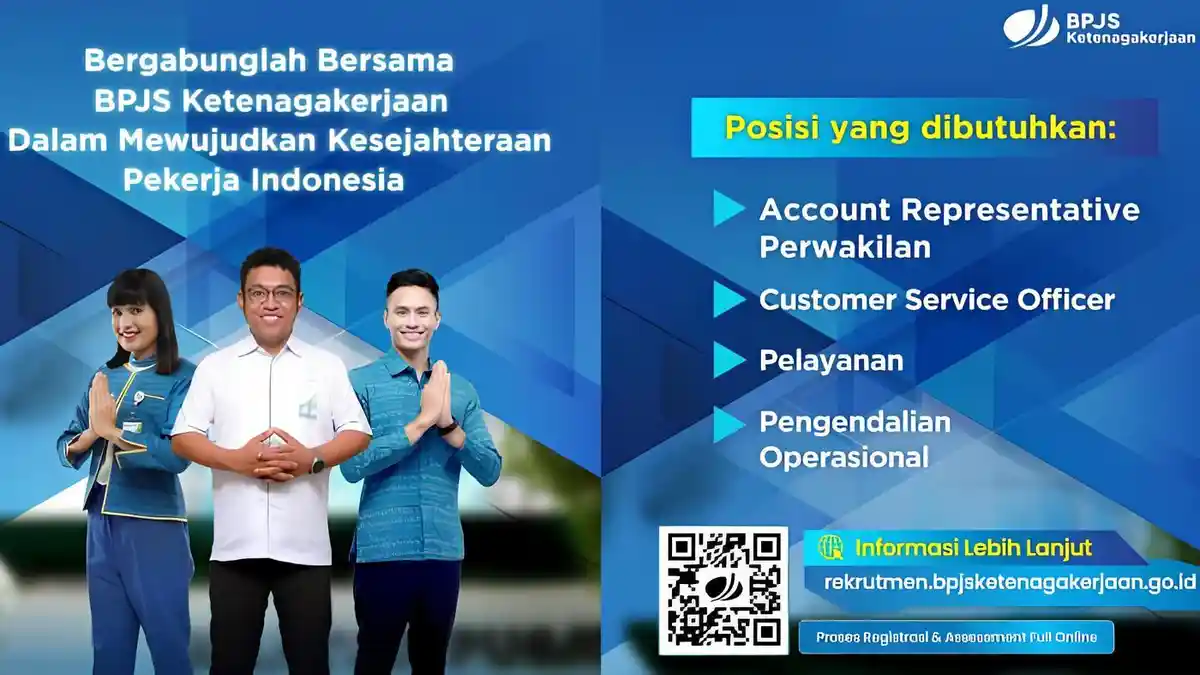 Rekrutmen BPJS Ketenagakerjaan 2025 untuk 4 Formasi Beserta Ketentuannya