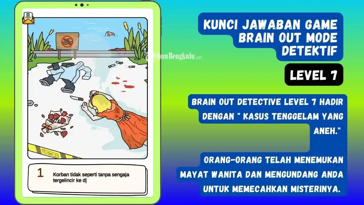 Jawaban Game Brain Out-Mode Detektif Level 7: Kasus Tenggelam yang Aneh