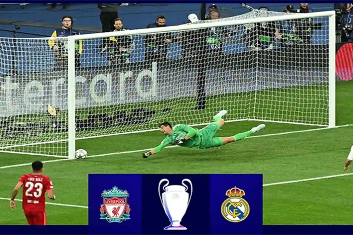 Thibaut Courtois Jatuh Bangun, Hasil Final Liga Champions Real Madrid vs Liverpool Live SCTV