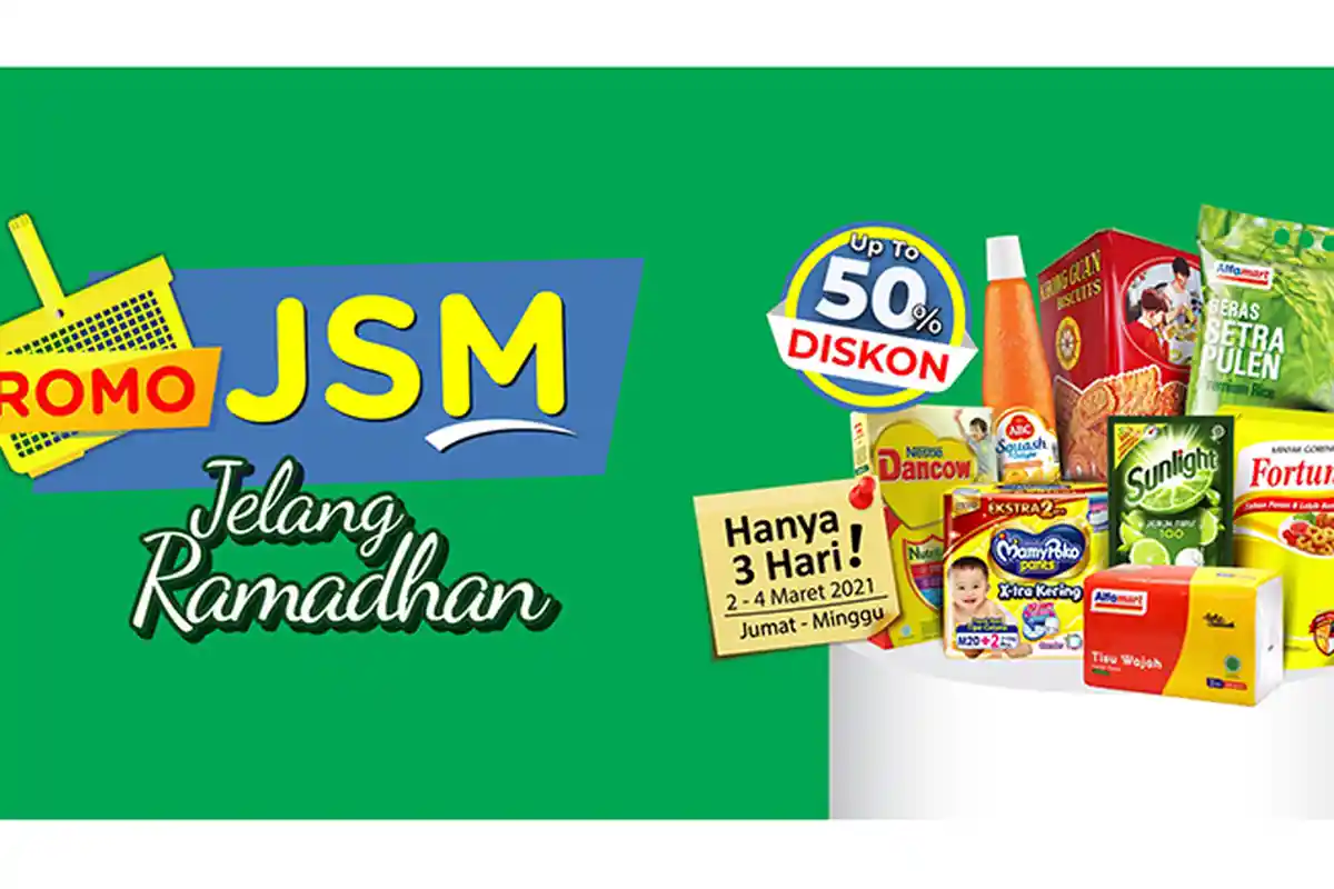 Promo JSM Alfamart TERBARU 2-4 April 2021, Minyak Goreng 2L Rp25.200, Mie Instan Beli 5 Rp 11 Ribuan
