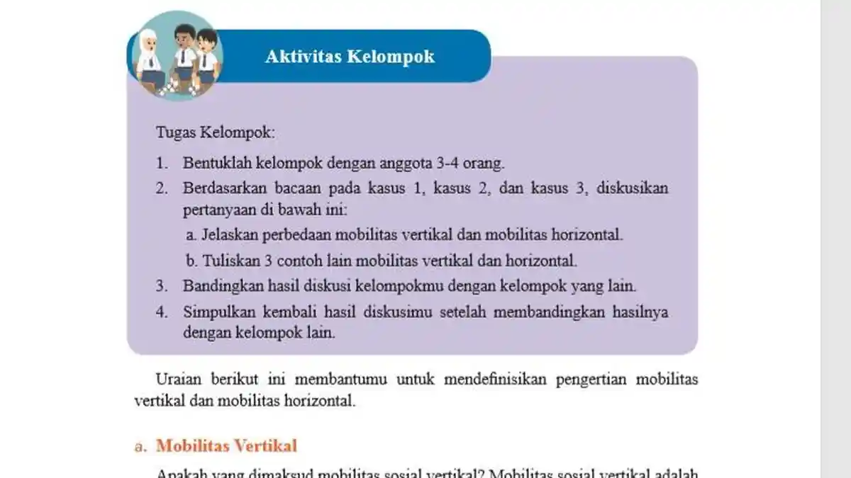 Kunci Jawaban IPS SMP Kelas 8 Halaman 85: Bentuk-bentuk Mobilitas Sosial